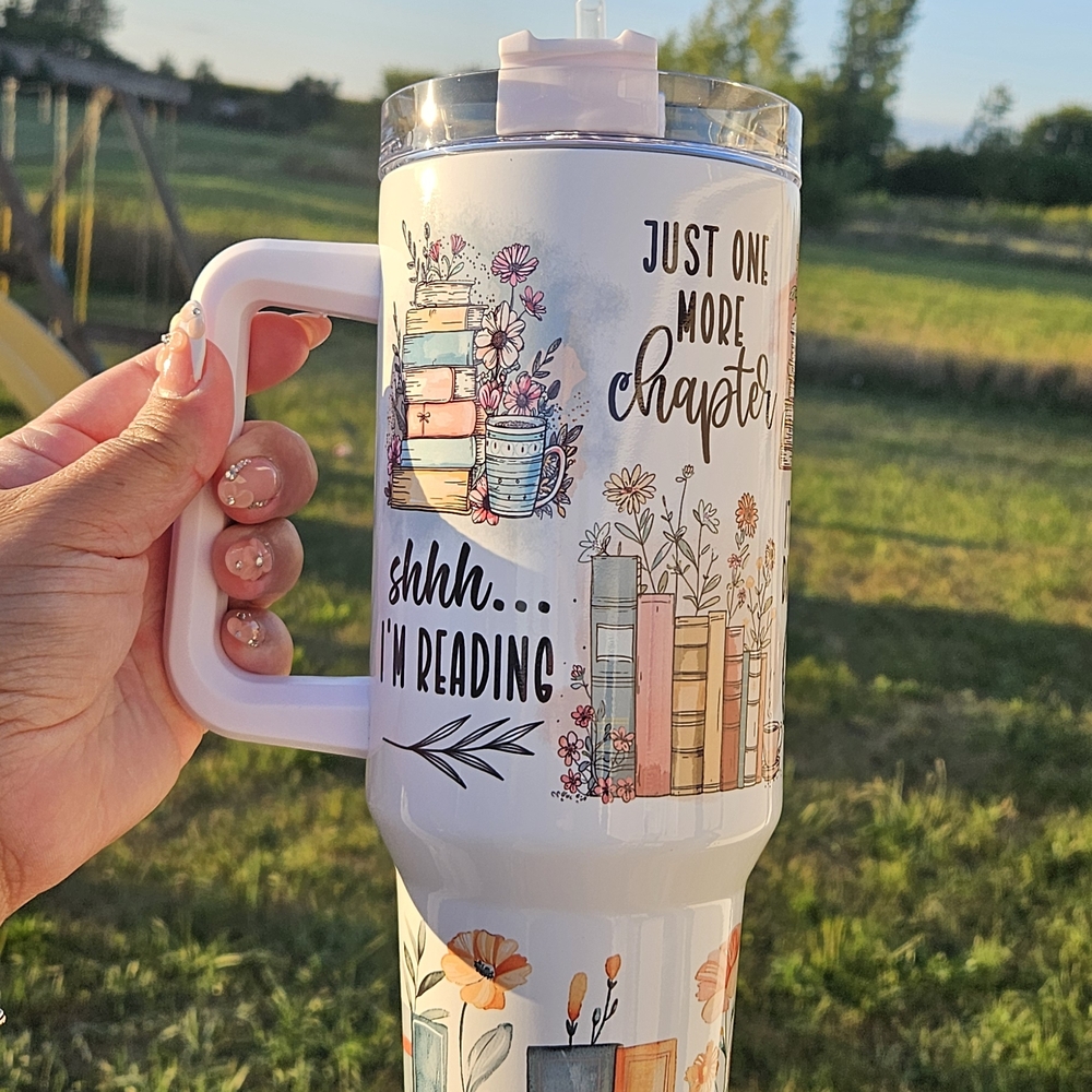 Floral Book Lover Tumbler